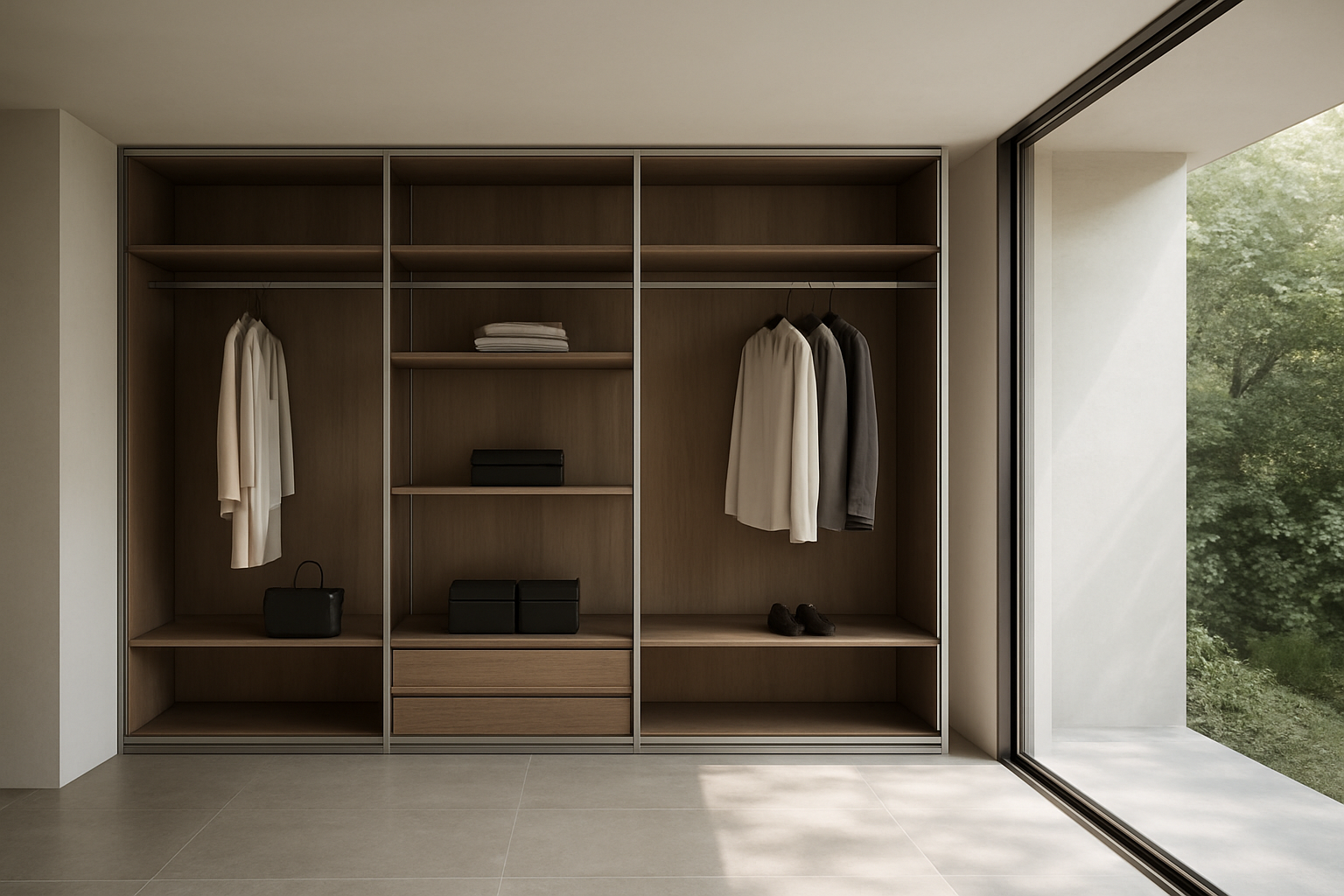 armarios que se integran en espacios